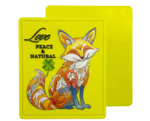 wholesale personalized PVC fox label patch