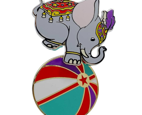 custom elephant bobble head lapel pin