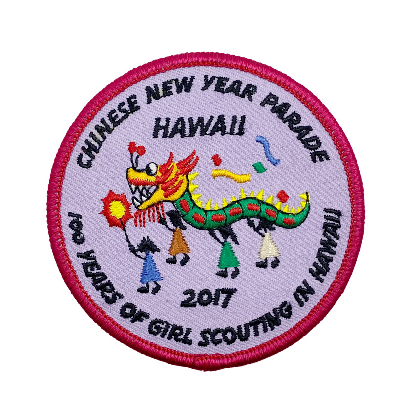 custom logo dragon girl scouting souvenir patch