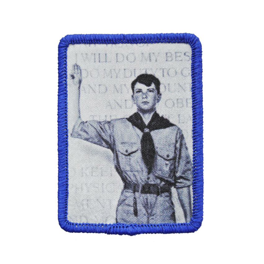 custom photo printed scout patch