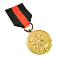 customized short ribbon drape award medal