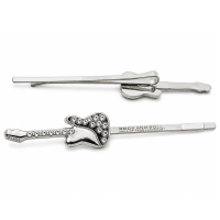 Custom Decorative Guitar Rhinestone Bobby Pins OEM Enamel Hair Accessories Manufacturer
