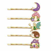 Custom Glitter Enamel Hair Pins OEM Bobby Pins for Kids