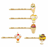 OEM Custom Hair Pins Soft Enamel Decorative Bobby Pins with Logo