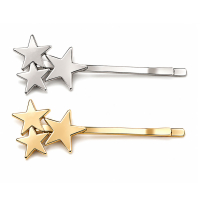 Custom Polished Metal Hair Pins Luxury Bobby Pins for Retail Merchandise