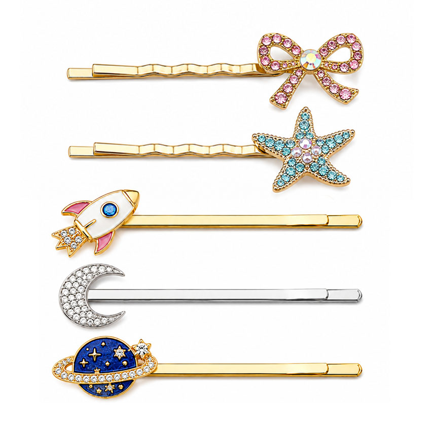 Manufacturer Custom Logo Rhinestone Hair Bobby Pins Fashion Accessory Wholesale