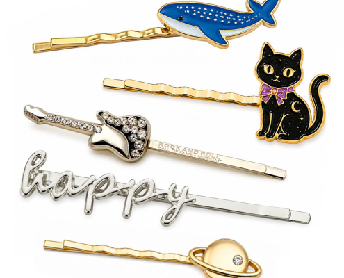Custom Souvenir Hair Pins Enamel Bobby Pins for Gift Shop Merchandise