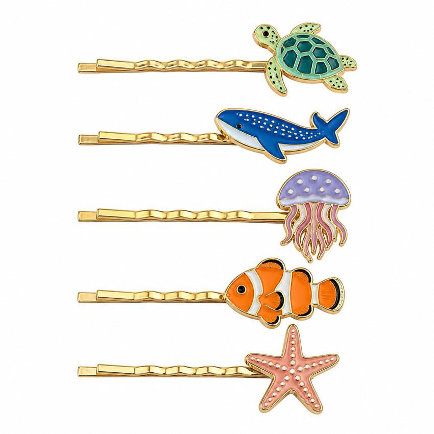 manufacturer custom logo soft enamel gold plated hairpin bobby pins wholesale