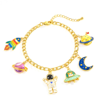 custom soft enamel charms for chain bracelet