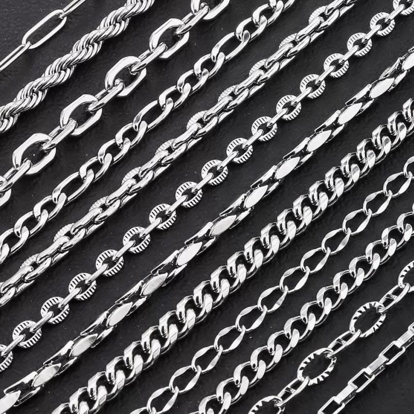 Multiple Chain Styles Available for Custom Bracelets Multiple Chain Styles Available for Custom Bracelets