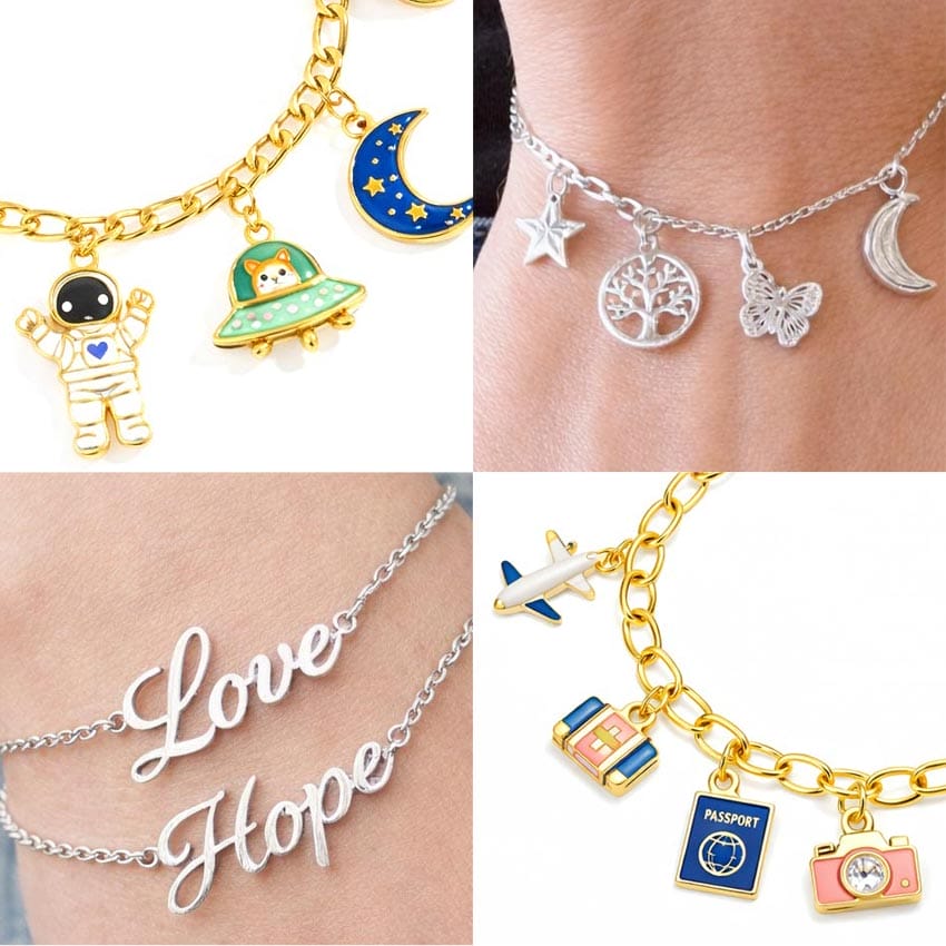 Custom Charms with Logo, Letters, or Symbols Custom Charms with Logo, Letters, or Symbols