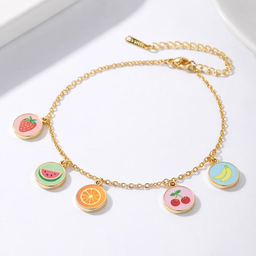 Manufacturer Custom Logo Fruit Charm Bracelets Wholesale Manufacturer Custom Logo Fruit Charm Bracelets Wholesale