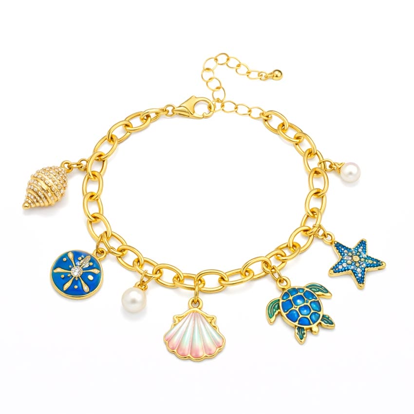 wholesale ocean creatures sea lif charm bracelet wholesale ocean creatures sea lif charm bracelet