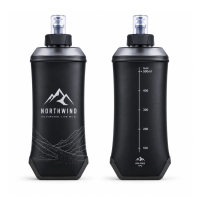 custom logo printed water flask soft BPA free wholesale