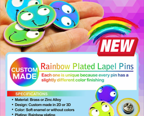 Custom Rainbow Finishing Pins