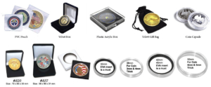custom challenge coins packaging