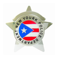 custom 5 point star police badge