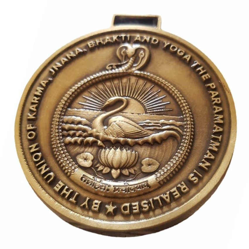 custom die struck brass medal