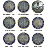 manufacturer Jin Sheu custom challenge coin edges