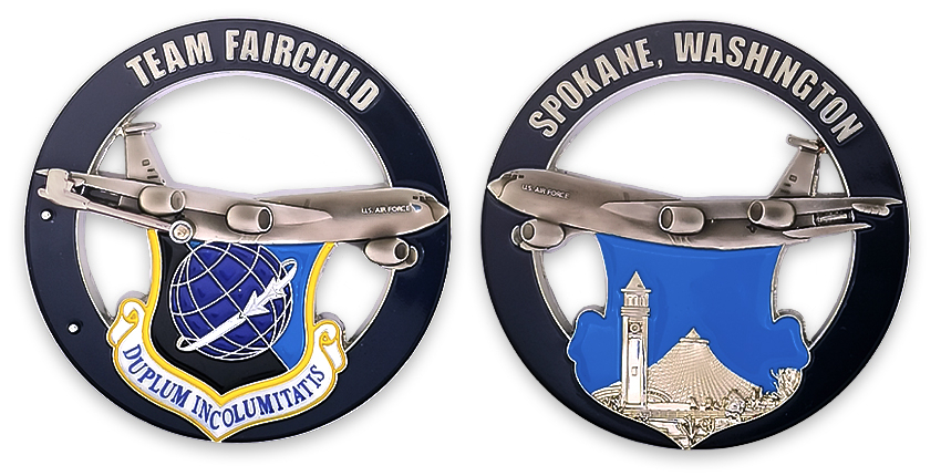 zinc alloy custom air force souvenir coins