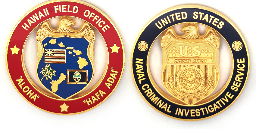 wholesale custom military cut out zinc alloy coins