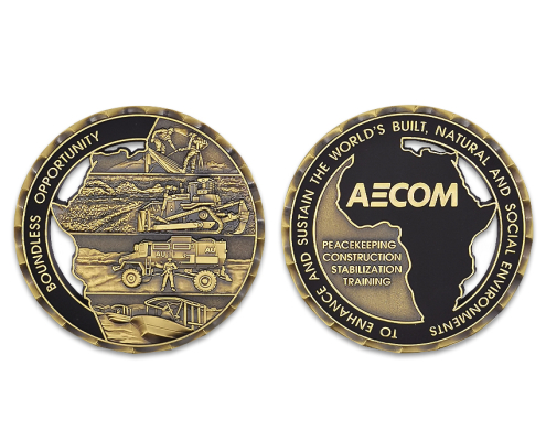 custom zinc alloy cut out challenge coins