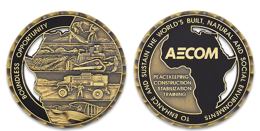 custom zinc alloy cut out challenge coins