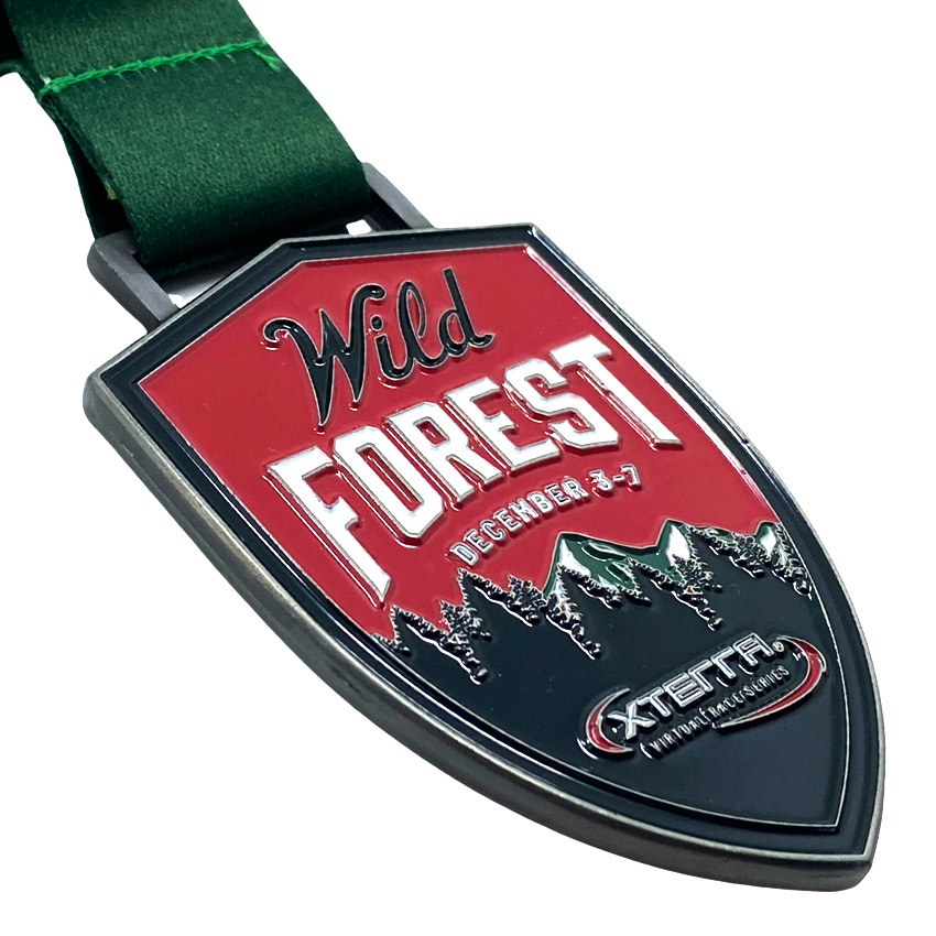 personalized sports race enamel medal