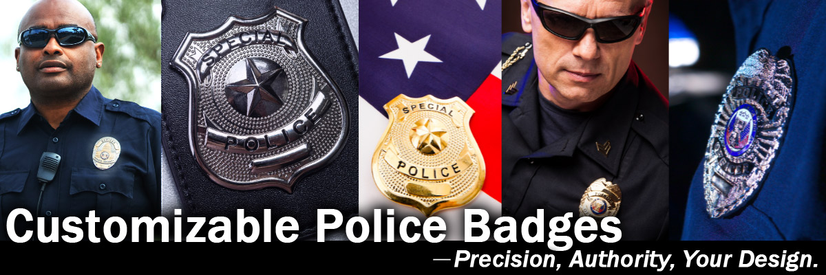 manufacturer high quality custom metal police badges