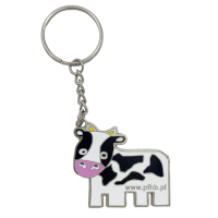 custom soft enamel animal cute cow keyring