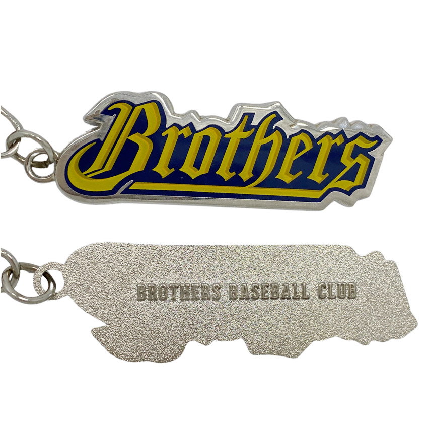 Custom baseball club metal keychain souvenir