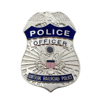 custom made shield shaped police officer badge