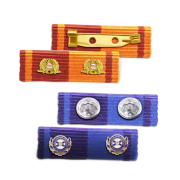 custom national service medal ribbon bars
