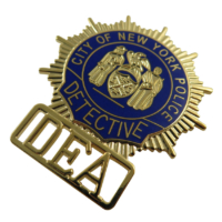 custom logo metal new york police detective badges