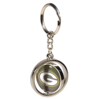 custom logo metal spinning keychain