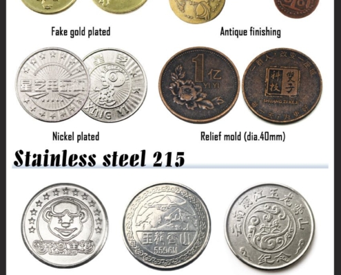 custom metal game coins cheap