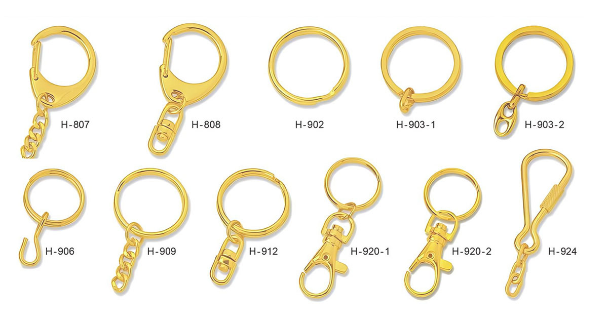 wholesale custom metal keyring attachments