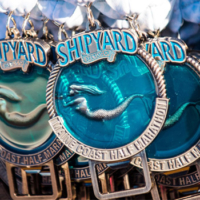 personalized translucent mermaid medal with bottle opener