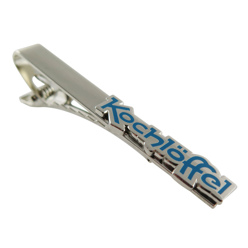 custom silver plated tie clips