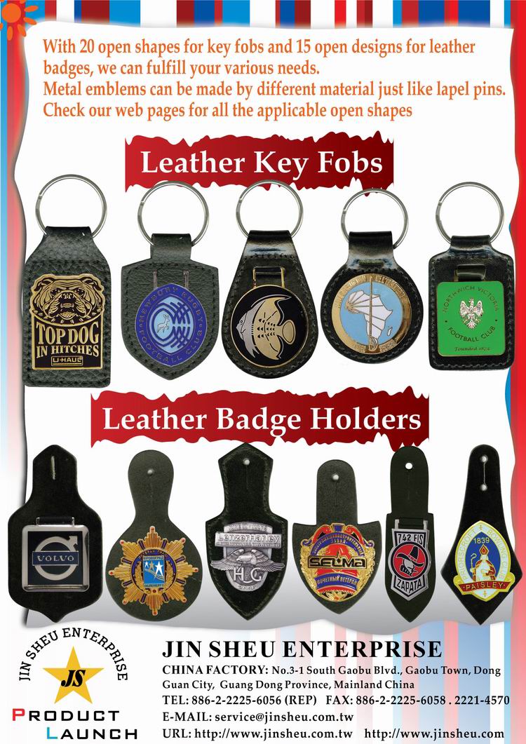 Leather Badge Holder & Key FOB
