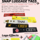 Luggage Snap Crew Tag
