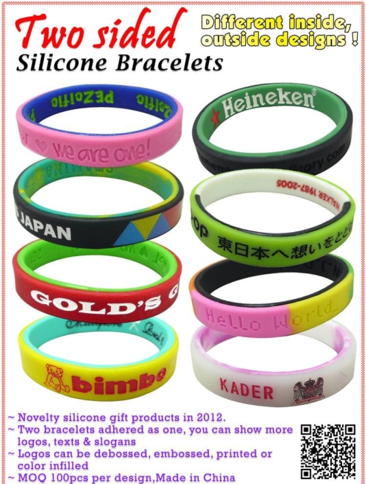 Custom Silicone Bracelets & Wristbands