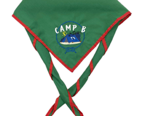 custom embroidered polyester boy scout camp neckerchief