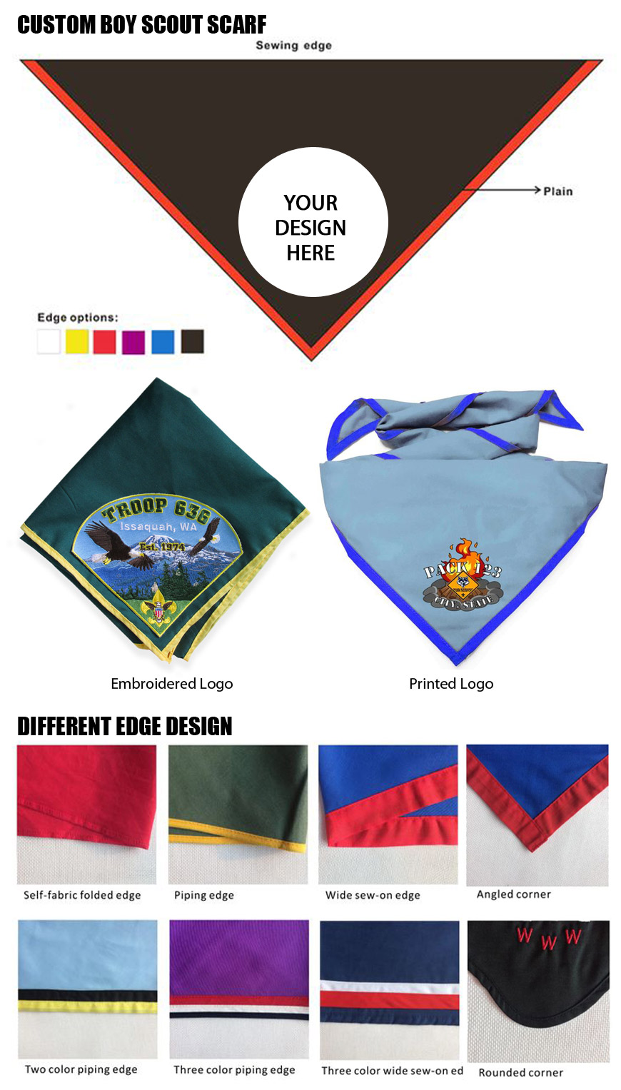 boy scout scarf neckerchief manufacturer