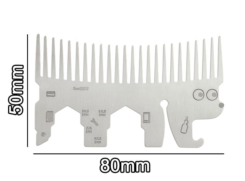 Metal Hedgehog Designed Beard Comb Multi Tool Wholesale Metal Hedgehog Designed Beard Comb Multi Tool Wholesale