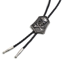 wholesale custom skull bootlace tie