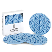 Wholesale custom rubber drink coasters with gift box