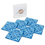 personalized PVC drink coaster with custom gift box