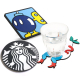 wholesale custom logo PVC drink coasters