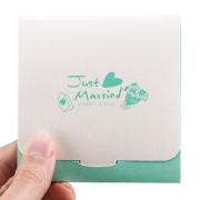 wholesale custom logo wedding giveaway drink coaster and packaging